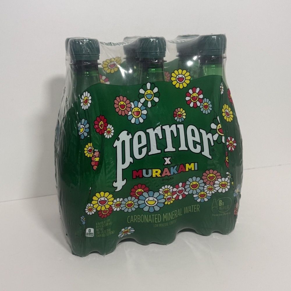 Perrier X Murakami 16.9 FL OZ Carbonated Mineral Water 6 Pack Unopened